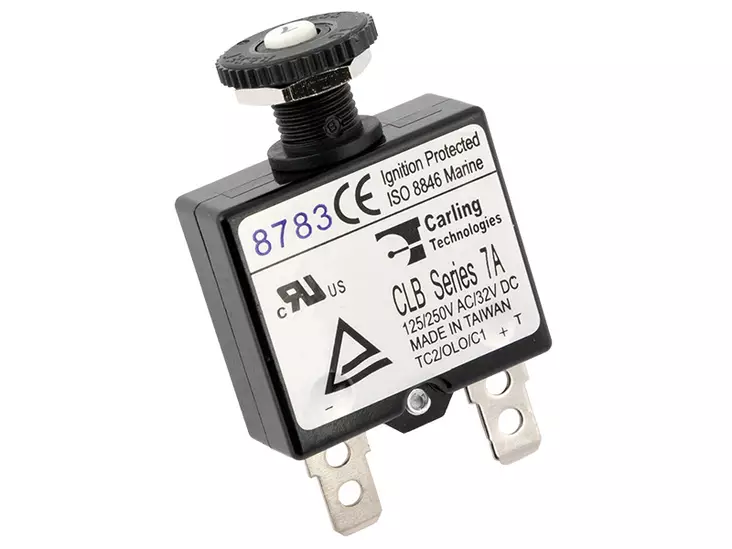 Blue Sea 7053 automaattisulake 7A - painonappi - Blue Sea Automaattisulakkeet - 1790-7053 - 2