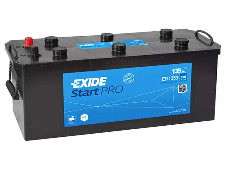 Exide EG1353 StartPro käynnistysakku 12V 135Ah 1000A +/- - EXIDE hyötyajoneuvojen akut - 1815-EG1353 - 1
