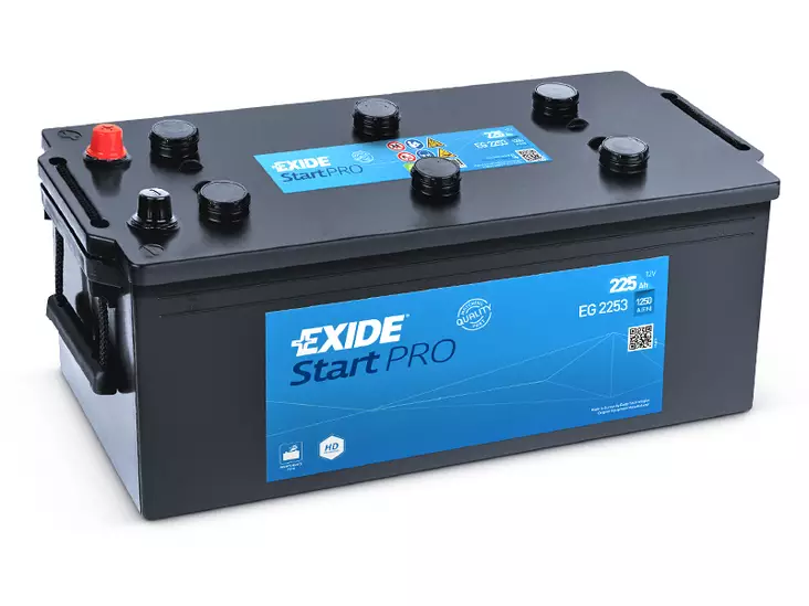 Exide EG2253 StartPro käynnistysakku 12V 225Ah 1200A +/- - EXIDE hyötyajoneuvojen akut - 1815-EG2253 - 1