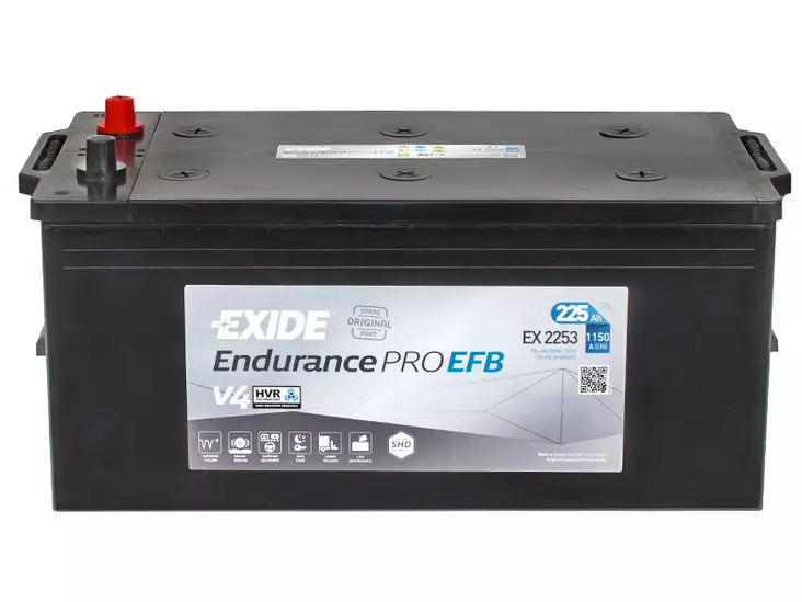 Exide EX2253 Endurance Pro EFB käynnistysakku 12V 225Ah 1150A +/- - EXIDE hyötyajoneuvojen akut - 1815-EX2253 - 1