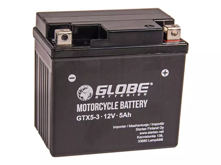 GLOBE GEL 12V 5AH 113X69X105 -/+ 90A (EN) - Euroglobe Mp-akut - 1805-GTX5-3 - 2