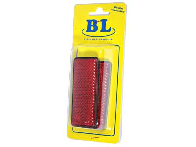 HEIJASTIN 95X37MM PUN. 2KPL - Ajoneuvoheijastimet ja kilvet - 29-1013 - 1