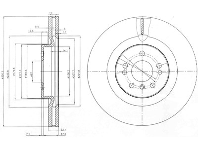JARRULEVY DELPHI, 1 KPL / PKT, ETU, MERCEDES - Jarrulevyt - BG9013 - 1