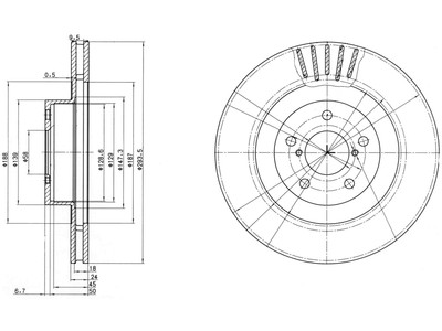 JARRULEVY DELPHI, 2 KPL / PKT, ETU, SUBARU FORESTER - Jarrulevyt - BG3413 - 1