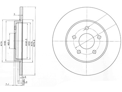 JARRULEVY DELPHI, 2 KPL / PKT, TAKA, FORD - Jarrulevyt - BG3663 - 1