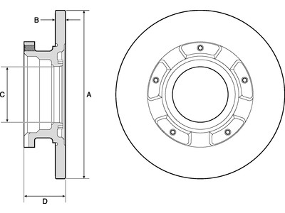 JARRULEVY DELPHI, 2 KPL / PKT, TAKA, FORD - Jarrulevyt - BG4673 - 1