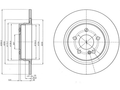 JARRULEVY DELPHI, 2 KPL / PKT, TAKA, MERCEDES - Jarrulevyt - BG4153 - 1