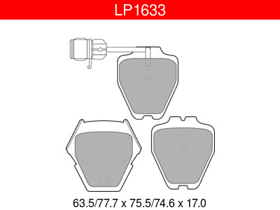 JARRUPALASARJA DELPHI ETU, AUDI - Jarrupalasarjat - LP1633 - 1
