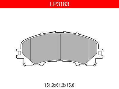 JARRUPALASARJA DELPHI ETU, NISSAN - Jarrupalasarjat - LP3183 - 1