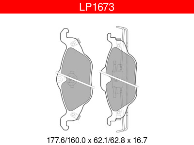 JARRUPALASARJA DELPHI ETU, OPEL - Jarrupalasarjat - LP1673 - 1