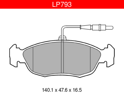JARRUPALASARJA DELPHI ETU, PEUGEOT - Jarrupalasarjat - LP793 - 1