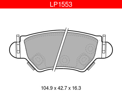 JARRUPALASARJA DELPHI TAKA, OPEL - Jarrupalasarjat - LP1553 - 1