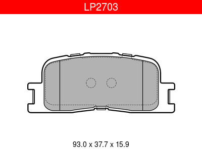 JARRUPALASARJA DELPHI, TAKA, TOYOTA - Jarrupalasarjat - LP2703 - 1