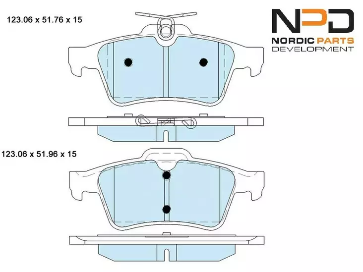 JARRUPALASARJA NPD TAKA, FORD, NISSAN, RENAULT - Jarrupalasarjat - BP10-1003 - 1