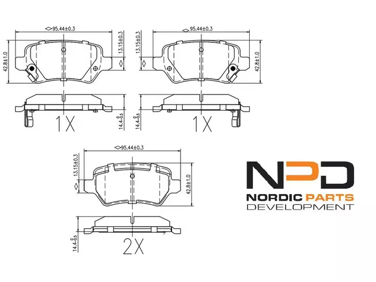 JARRUPALASARJA NPD TAKA, HYUNDAI, KIA, OPEL - Jarrupalasarjat - BP10-1013 - 1