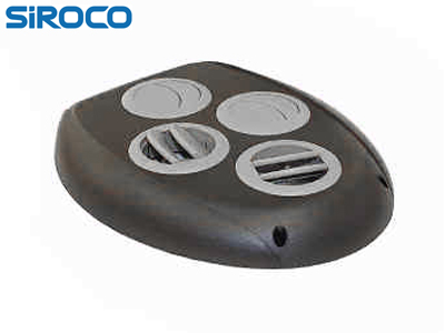 Siroco Obturateur 2002 kattoventtiili - Musta/Harmaa - Kattotuuletus - 9000-19323 - 1