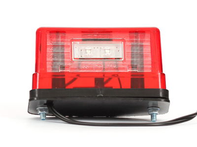 WAS LED-REKISTERIVALO 12-24V PUNAINEN - ISO - LED-Rekisterivalot - 1606-27833 - 1