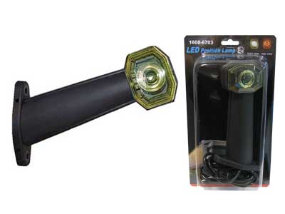 LED-ÄÄRIVALO KUMIVARSI 24V 20AST.KELT. # - Kumivarsi äärivalot - 1608-6703 - 1