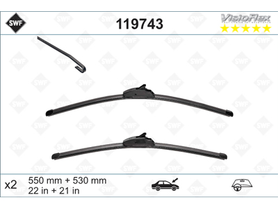PYYHKIJÄNSULKAPARI SWF # - Pyyhkijänsulat merkkikohtaiset - 119743 - 1