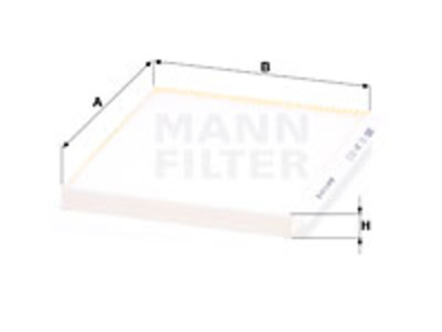 RAITISILMASUODATIN MANN, HYUNDAI, KIA - Raitisilmasuodattimet - 1482-CU24013 - 1