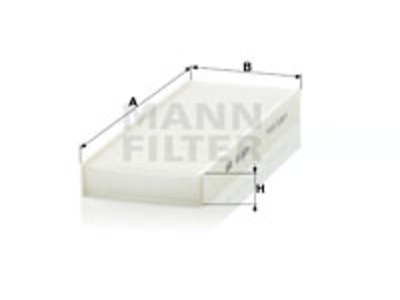 RAITISILMASUODATIN MANN, NISSAN - Raitisilmasuodattimet - 1482-CU2623 - 1