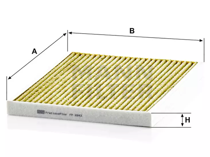 RAITISILMASUODATIN MANN, OPEL - Raitisilmasuodattimet - 1482-FP2243 - 2