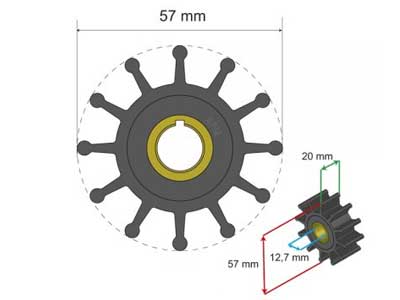 SIIPIPYÖRÄ HD - Veneen siipipyörät - 1798-0601013 - 1