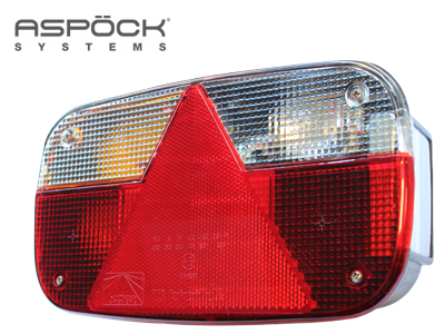 Aspöck Multipoint III peräkärryn takavalo vasen 5-nap - Halogen perävaunuvalaisimet - 1608-4683 - 1