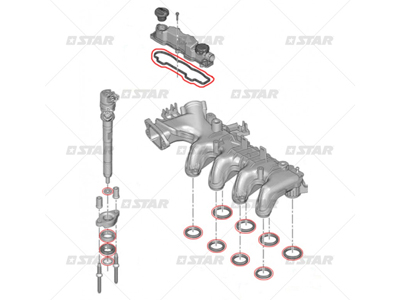 TIIVISTESARJA BOSCH# - Common Rail muut varaosat - 60303 - 1