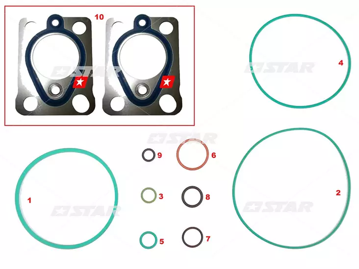 TIIVISTESARJA DELPHI CR-DFP3.2 -3.4# - Common Rail muut varaosat - 60139-13 - 1