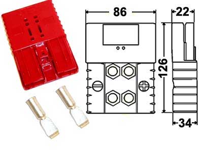 TRUKKIPIST.PUN.70MM2/320A - Trukkiliittimet - 1553-5993 - 1