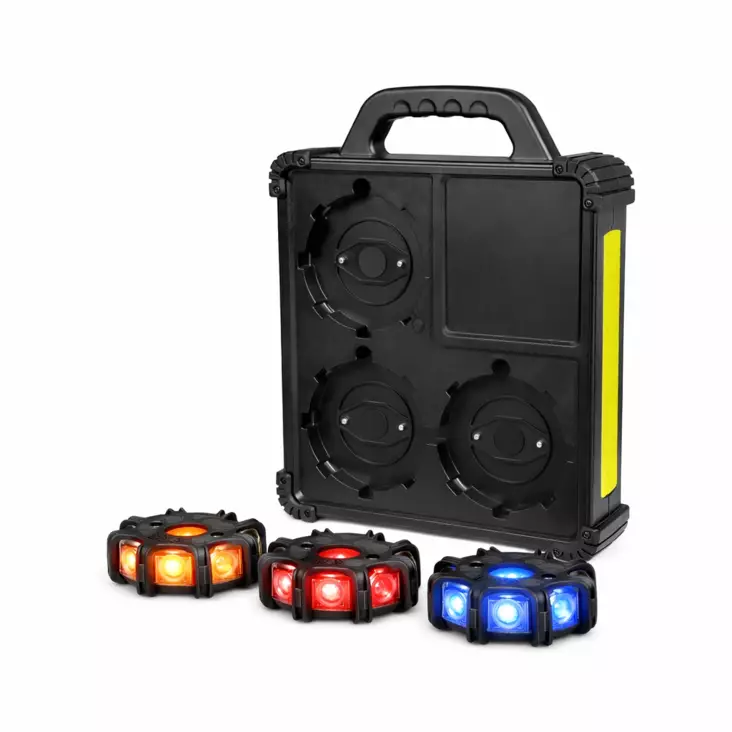 LED-valokiekkosalkku 6kpl Multicolor - LED-varoitusvalo - 69183 - 1