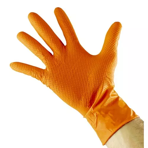 JBM KÄSINEET NITRIILI ORANSSI XL KOKO (90KPL) - Työkäsineet - 50-53553 - 1