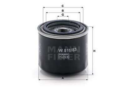 ÖLJYNSUODATIN MANN, NISSAN - Öljynsuodattimet - 1482-W81183 - 1