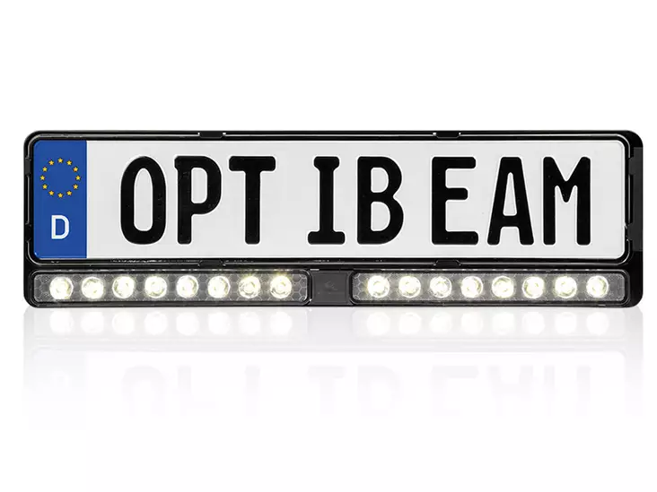 Optibeam E-Bar Twin EU - rekisterikilpilisävalo 12-24V - LED-lisävalopaneelit - 1605-NS2113 - 1