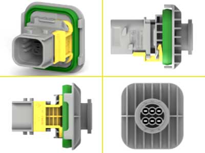 AMP HDSCS PINNARUNKO 1,5 6-NAP HARMAA GROUP B - 6-osaiset liitinrasiat - 1090-01344 - 1