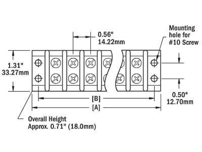 Blue Sea 2504 liitinrima 30A 4-osainen - Blue Sea Kytkentätarvikkeet - 1790-2504 - 2