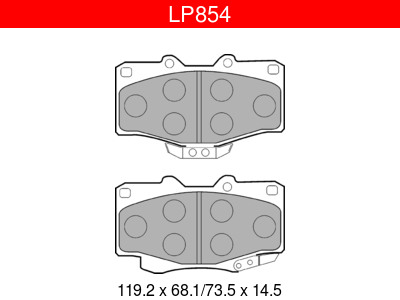 JARRUPALASARJA DELPHI ETU, TOYOTA, VW - Jarrupalasarjat - LP854 - 1