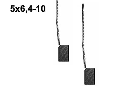 LÄM.LAIT.HIILISRJ. 5X6,4- - Hiilisarjat moottoreihin - HX54 - 1