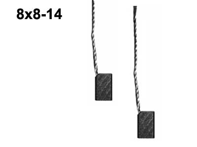LÄM.LAIT.HIILISRJ. 8X8-14 - Hiilisarjat moottoreihin - HX124 - 1
