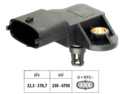 MAP-ANTURI HONDA,MB,RENAULT,FIAT,LANCIA - MAP, imusarja, ahtopaine anturit - 7701-96374 - 1