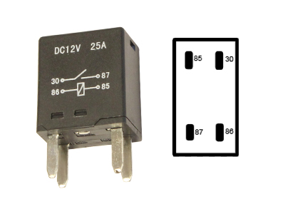 MIKRORELE 4-N. 12V 30A - Mikroreleet 12V - 1100-03084 - 1