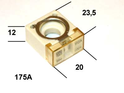 SULAKE TERMINAALI FOCO 175A - Sulakkeet Foco - 1566-0034 - 1