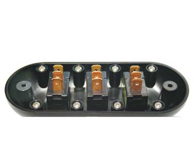 VIPUKATKAISIJAPANELI 99X45MM ON-OFF VIPUKATKAISIJAT - Katkaisin-sulakepaneelit - 29-1534 - 2