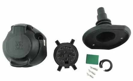 Erich Jaeger 13-nap pistorasia mikrokytkimellä - muovi / ruuviliittimet / viistetty - 13-napaiset - 1553-4214 - 3