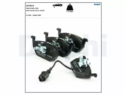 JARRUPALASARJA DELPHI ETU, AUDI, SEAT, SKODA, VW - Jarrupalasarjat - LP1514 - 2