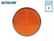 AUTOLINE HEIJASTINPARI PYÖREÄ Ø70MM KELTAINEN LIIMATTAVA - Ajoneuvoheijastimet ja kilvet - 1606-16104 - 1
