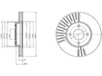 JARRULEVY DELPHI, 2 KPL / PKT, ETU, NISSAN MICRA - Jarrulevyt - BG4454 - 1