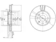 JARRULEVY DELPHI, 2 KPL / PKT, ETU, OPEL ASTRA - Jarrulevyt - BG3404 - 1