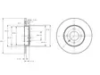 JARRULEVY DELPHI, 2 KPL / PKT, ETU, SEAT INCA / VW - Jarrulevyt - BG2454 - 1